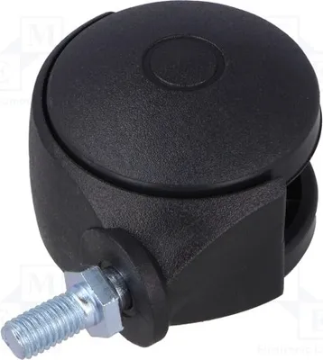 Immagine prodotto di 1 rotella per mobili: JPN 050 M8X15, ruota girevole da 40 kg, con perno. Altezza: 53 mm, diametro: 50 mm