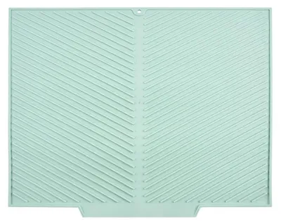 Image de Tapis égouttoir pour vaisselle, en silicone, antidérapant, vert-a, 42,5 x 33 cm-c