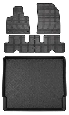 Obrázek produktu pro Gumové autokoberce SolidPRO + vana kufru pro: Citroen C4 Grand Picasso 2006-2013 5 ks