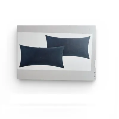Produktbild von meradiso Mikrofaser-Fleece-Kissenbezüge, 2-er Set, 40 x 80 cm, blau