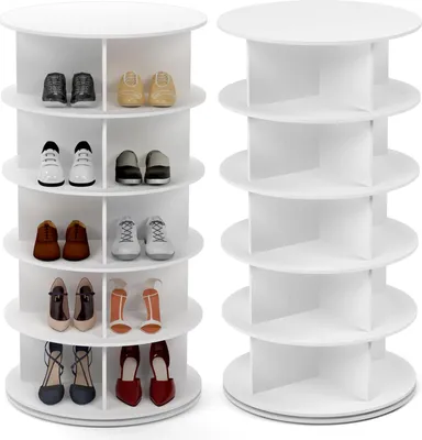 Produktbild von Drehbarer Schuhständer 5 Ebenen weiß