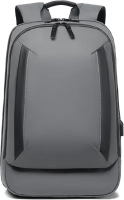 Produktbild von Rucksack Wasserdicht Business Laptop Backpack Freizeit Schulrucksack Binnuo Grau