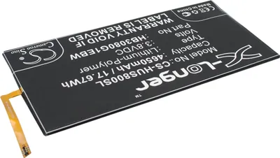 Produktbild von Akku für Huawei Honor S8-701u Li-Pol 3,8 Volt 4650 mAh schwarz.
