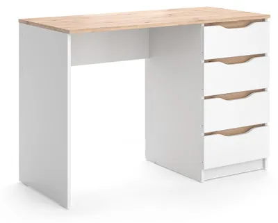 Imagen del producto de Escritorio Vicco Ruben Blanco/Roble artesanal 110 x 50 cm, Model 62898