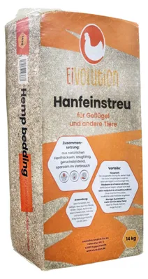 Produktbild von Hanfeinstreu-Ballen 14 kg Stalleinstreu für Hühner