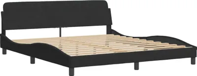 Produktbild von Bettgestell "Dover" Schwarz 180x200 cm Samt