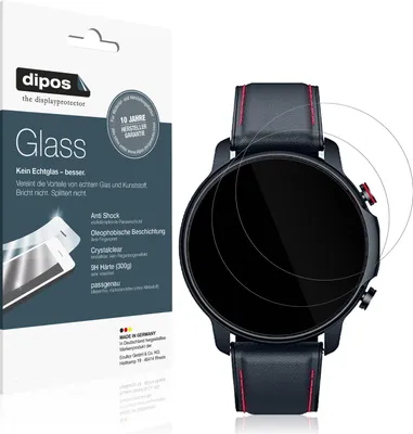 Zdjęcie produktu dla 1x folia ochronna do smartwatcha Motsfit 1,32 cala - folia antywstrząsowa 9H z plastikowego szkła Dipos Glass