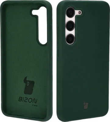 Produktbild von Silikon Schutzhülle für Galaxy S23, Bizon Soft Case, Dunkelgrün