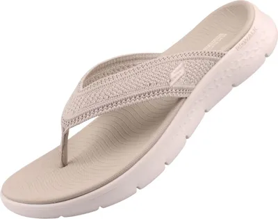 Produktbild von Skechers Go Walk Flex Sandal Holly Damen Zehentrenner Beige
