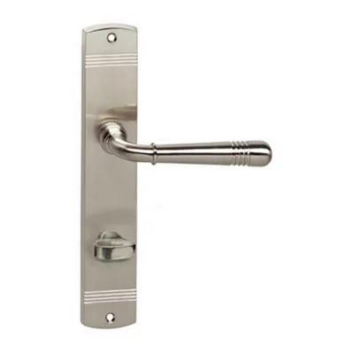 Produktbild von Langschildgarnitur Intersteel Helena WC 78 mm nickel gebürstet
