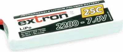 Obrázok produktu pre EXTRON LiPo batéria X2, 7,4V-/2200mAh