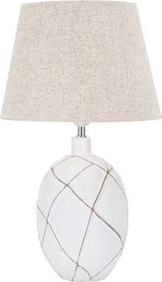 Produktbild von Mauro Ferretti Tischlampe Linien E27 Ø 35x60 cm weiß gewaschen