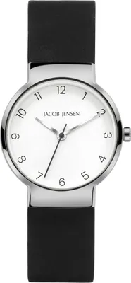 Produktbild von Jacob Jensen Timeless Nordic 191 Damenuhr Titan 29 mm grau