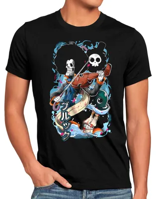 Produktbild von style3 Brook Herren T-Shirt anime manga luffy cosplay