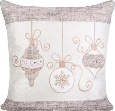 Produktbild von Kissenbezug LOU Weihnachten 01 40x40 beige gold