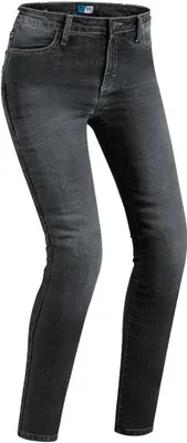 Produktbild von PMJ Skinny Damen Motorradjeans, schwarze waschung, 30
