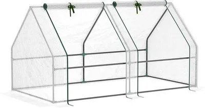Productafbeelding van Famanu Mini-kas - Compacte kas met een stevig metalen frame - 180x90x90 cm