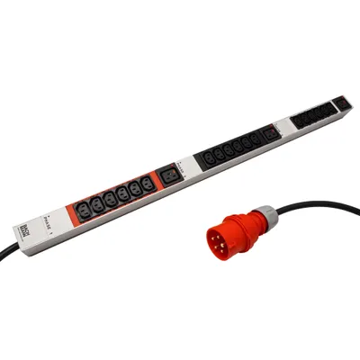 Produktbild von Bachmann 800.0104 - Standard - 1U - Schwarz - Weiß - 21 AC-Ausgänge - C13-Koppler - 3 m