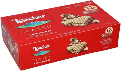Produktbild von Loacker Classic Napolitaner 12x45g