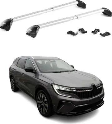 Image de Barres de toit transversales pour Renault Espace 2023-2025 Alu Gris 2x ABE