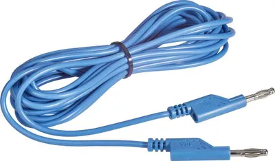 Produktbild von VOLTCRAFT MS5/BL Messleitung Lamellenstecker 4 mm Lamellenstecker 4 mm 5.00 m Blau 1 St.