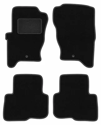 Image de Tapis de sol en moquette pour Land Rover Discovery III 2004-2011 (SUV) – jeu 4 pièces, noirs, sur mesure – Wielganizator LUX