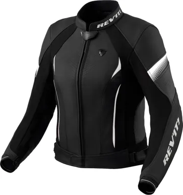 Produktbild von Revit Xena 4 Damen Motorrad Lederjacke, schwarz/weiß, 34
