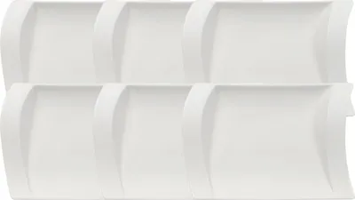 Produktbild von Villeroy & Boch New Wave Beilagenplatte 21 x 15 cm Set6