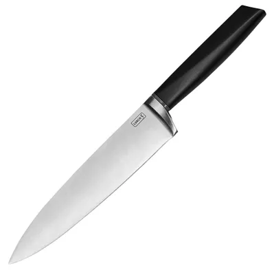 Koksmes 20 cm, 3CR14 Stahl, scharf, doppelseitig geschliffen