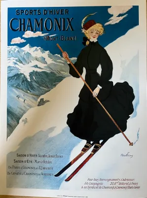 Productafbeelding van CHAMONIX - Winterspelen - Affiche/Poster, 30x40 cm