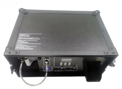 Immagine prodotto di Macchina per il fumo da palcoscenico - Modello BY-CWJ - 1500 W - Controllo DMX512 - Telecomando wireless - Spina europea - 90–240 V