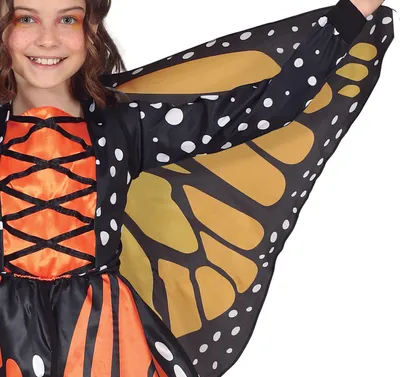 Immagine prodotto di Costume da farfalla carnevale bambini carnevale mondo animale design colorato ali da sogno fantasia avventura festa costume festa, taglia: 140/146 colore: nero