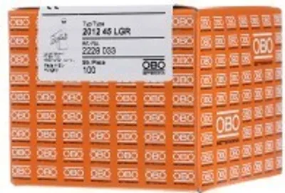 Produktbild von OBO BETTERMANN OBO ISO-Nagel-Clip 12mm L45 2012 45 LGR PP lichtgrau RAL7035 2228033