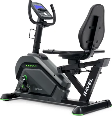 Produktbild von Hop-Sport Liegeergometer HS-120L Ravel - Liegefahrrad Heimtrainer mit 12 Trainingsprogrammen, Bluetooth & App Steuerung, LCD-Display