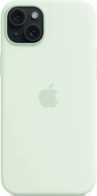 Produktbild von Apple iPhone 15 Plus Silikon Case mit MagSafe – Blassmint, Cover, Apple, iPhone 15 Plus, 17 cm (6.7"), Mintfarbe
