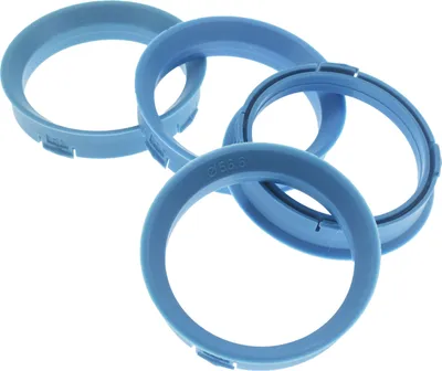 Produktbild von 4x Zentrierringe 66,6 x 56,6 mm Hellblau Felgen Ringe  Germany