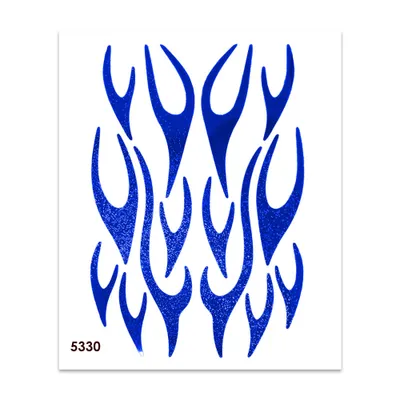 Obrázek produktu pro Samolepky Holographic Blue Flames 35 x 25 cm