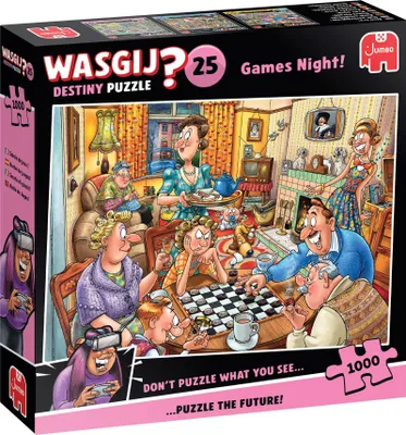 Image de Wasgij Destiny 25, soirée de jeux, puzzle de 1000 pièces