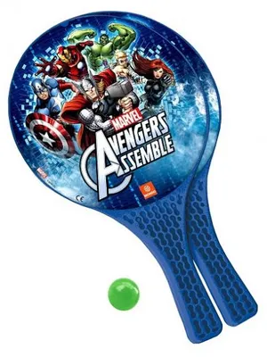 Image de Jeu raquettes de plage avengers marvel + balle - beach tennis - mondo - plein air