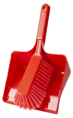 Produktbild von Haug Bürsten Kehrgarnitur rot Kunststoff 35.0 cm breit