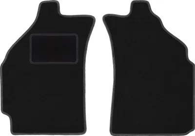 Zdjęcie produktu dla Wielganizator dywaniki welurowe LUX przednie do Chevrolet Matiz hatchback (2004-2009) - czarne dywaniki samochodowe BASIC komplet (2 szt.)