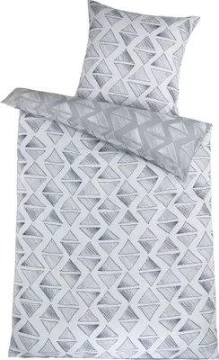 Produktbild von Optidream Mikrofaser Bettwäsche 135 x 200 cm Bettbezug Kopfkissenbezug 80 x 80 cm Jonas-Wende weiß