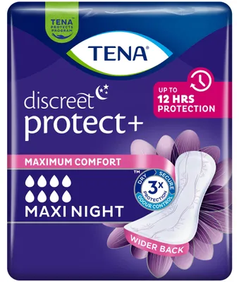 Image de Tena Discreet Maxi Night - 1 paquet de 12 protections