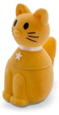 Produktbild von Wildleder-Geschenkbox Katze KDET19