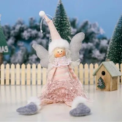 Produktbild von eCa ASN03 Weihnachtsdekoration Engel 38 cm rosa