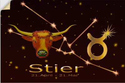 Produktbild von ARTland Wandbild, selbstklebend Sternzeichen - Stier Größe: 60x40 cm