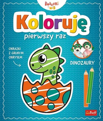 Zdjęcie produktu dla Kolorowanka Dinozaury dla Najmłodszych Trefl Books