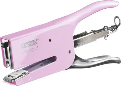 Zdjęcie produktu dla Rapid Classic K1, 50 ark., Różowy, Zacisk standardowy, 24/6-8+, Metal, 80 g/m²
