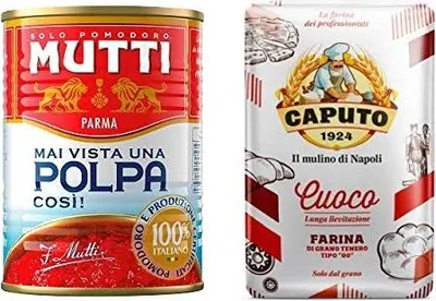 Produktbild von Testpaket 10x Caputo Cuoco 1kg Mehl - 12x Mutti Polpa Pomodoro Tomatenpulpe 400g