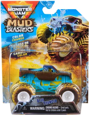 Produktbild von Monster Jam Mud Blasters Blue Thunder, Monstertruck, 3 Jahr(e), Metall, Blau